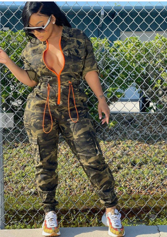 Camo womens jumpsuit sales