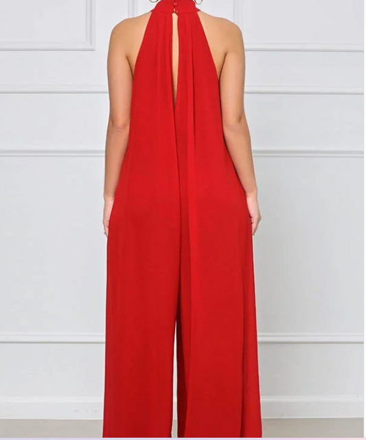 Women's wide leg  jumpsuit