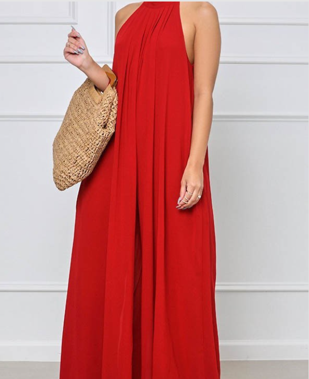 Women's wide leg  jumpsuit